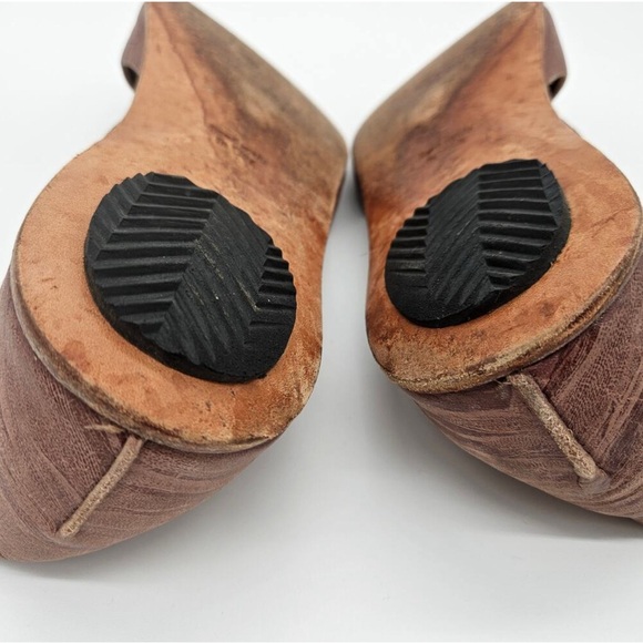 CYDWOQ Vintage style leather mary jane brown sandals sz 42 - Picture 4 of 5